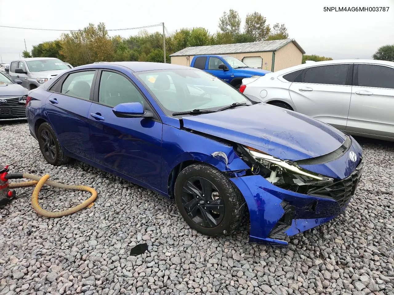 2021 HYUNDAI ELANTRA VIN 5NPLM4AG6MH003787 — фото 4
