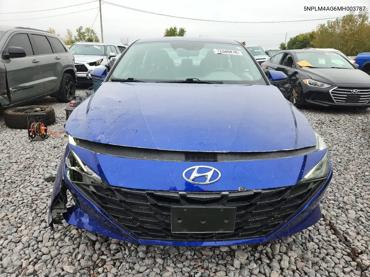 2021 HYUNDAI ELANTRA VIN 5NPLM4AG6MH003787 — фото 5