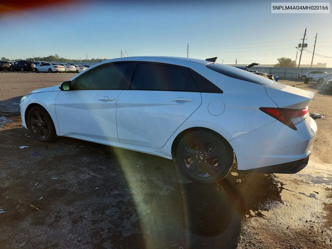 2021 HYUNDAI ELANTRA VIN 5NPLM4AG4MH020166 — фото 2