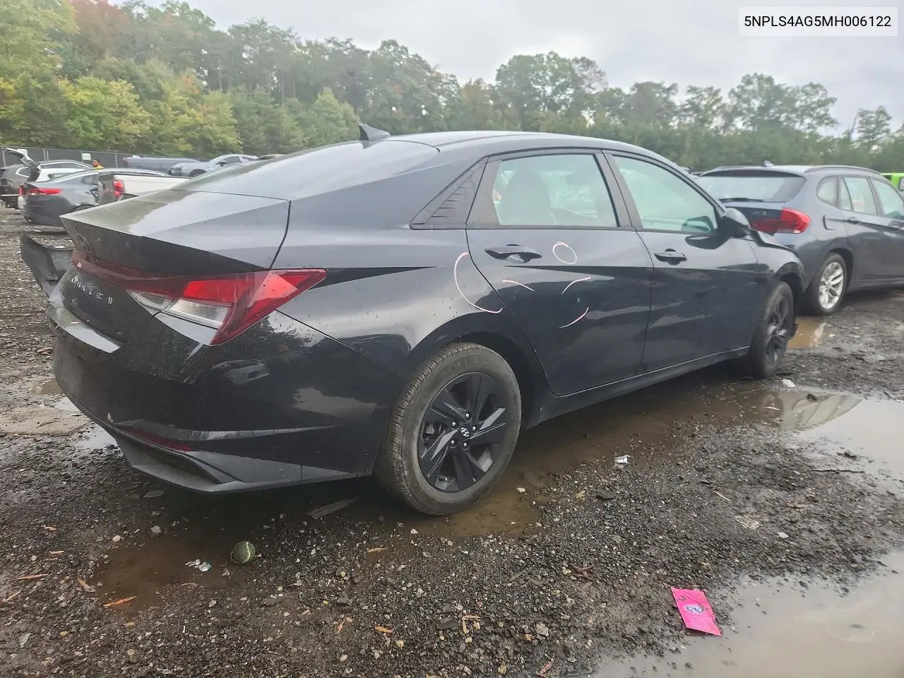2021 HYUNDAI ELANTRA VIN 5NPLS4AG5MH006122 — фото 4