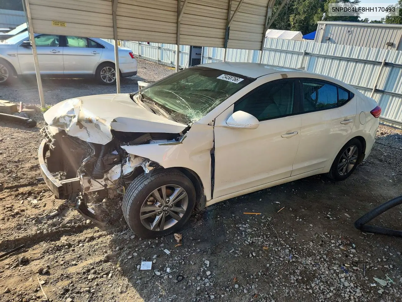 HYUNDAI ELANTRA 2021, VIN 5NPD84LF8HH170493