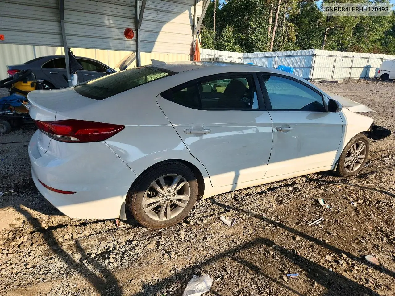 2021 HYUNDAI ELANTRA VIN 5NPD84LF8HH170493 — фото 3