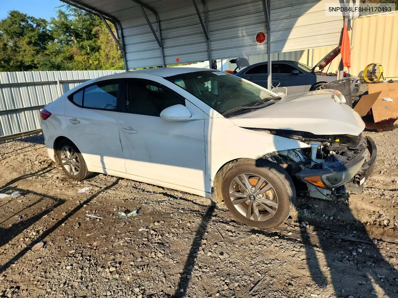 2021 HYUNDAI ELANTRA VIN 5NPD84LF8HH170493 — фото 4