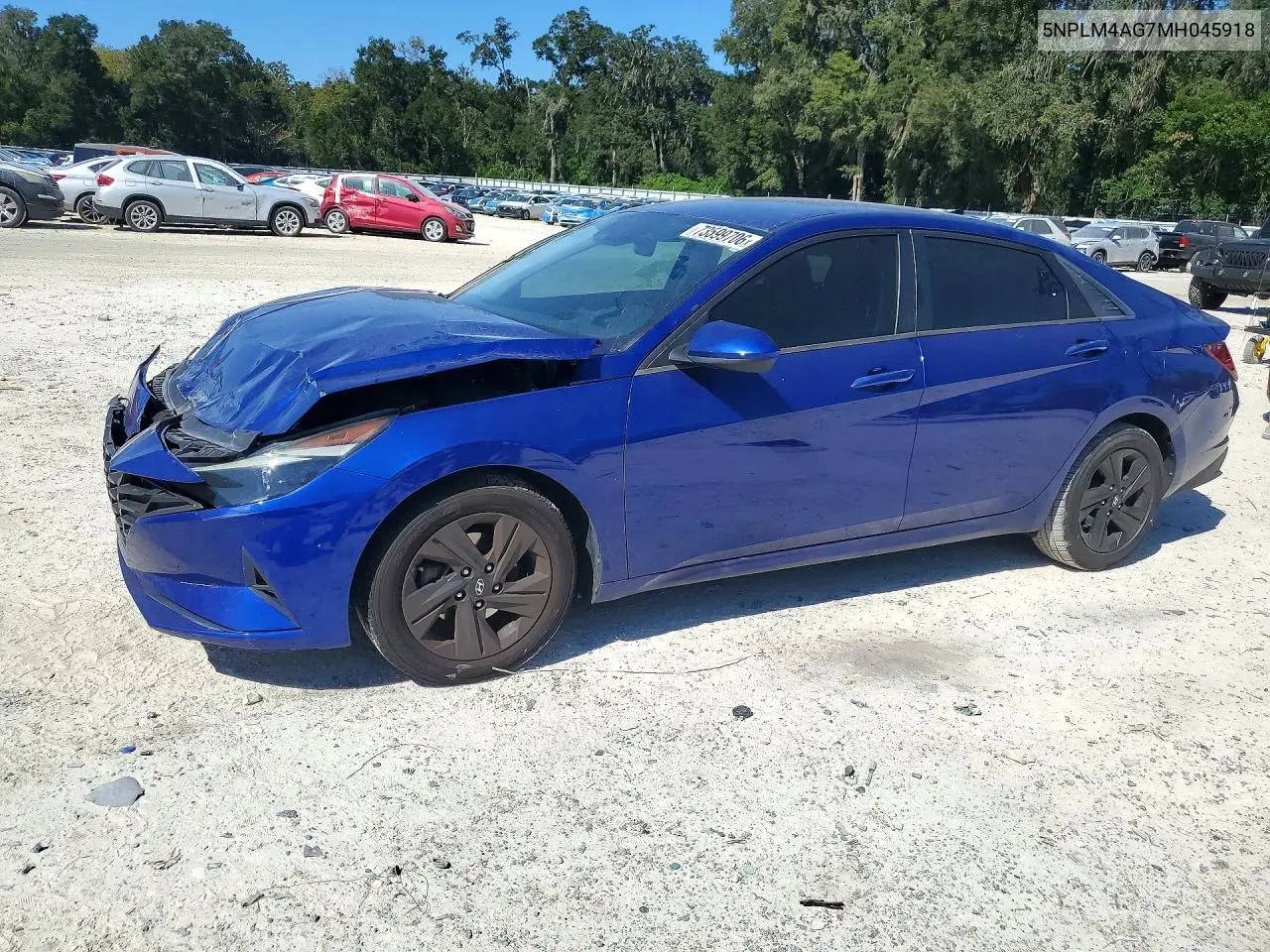 HYUNDAI ELANTRA 2021, VIN 5NPLM4AG7MH045918