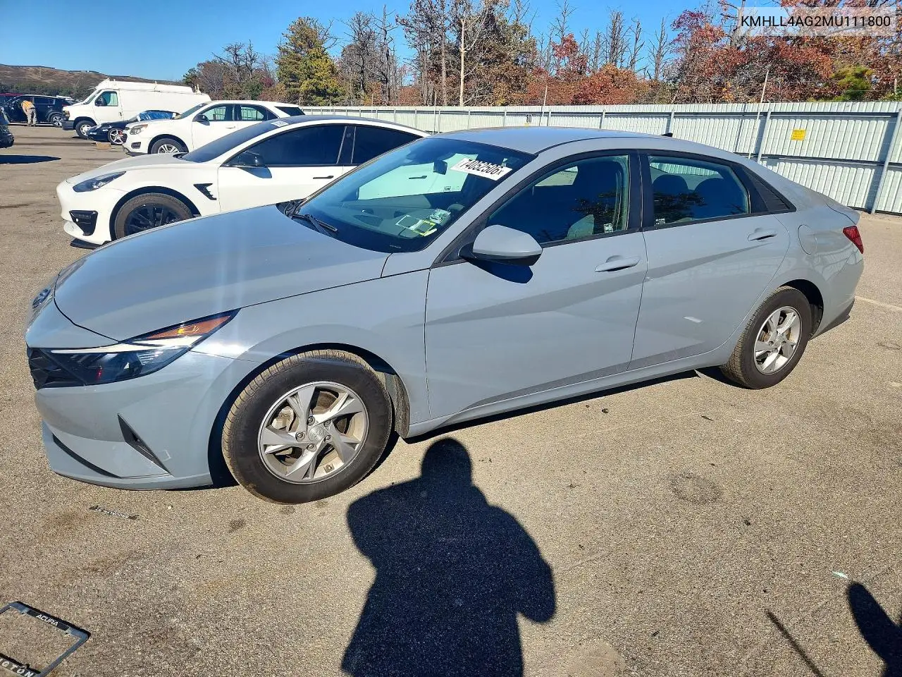 HYUNDAI ELANTRA 2021, VIN KMHLL4AG2MU111800
