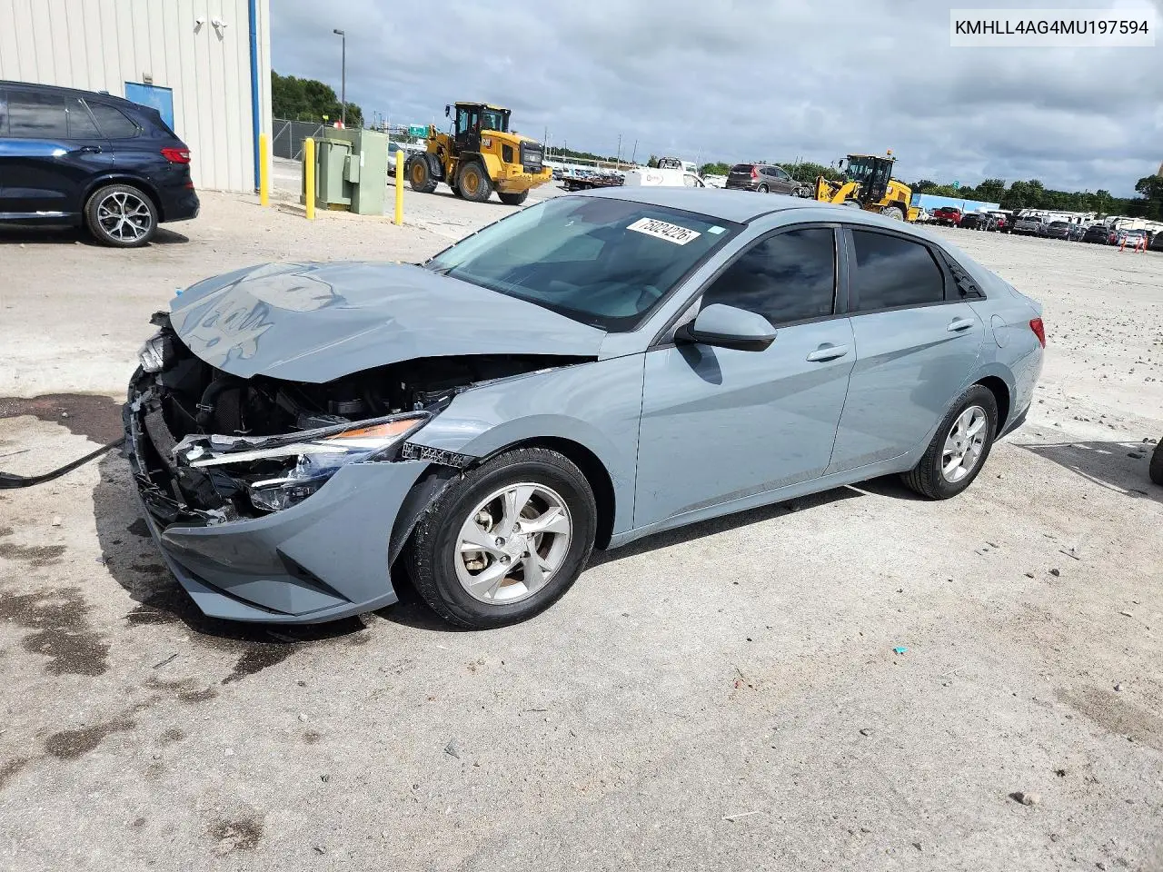 HYUNDAI ELANTRA 2021, VIN KMHLL4AG4MU197594