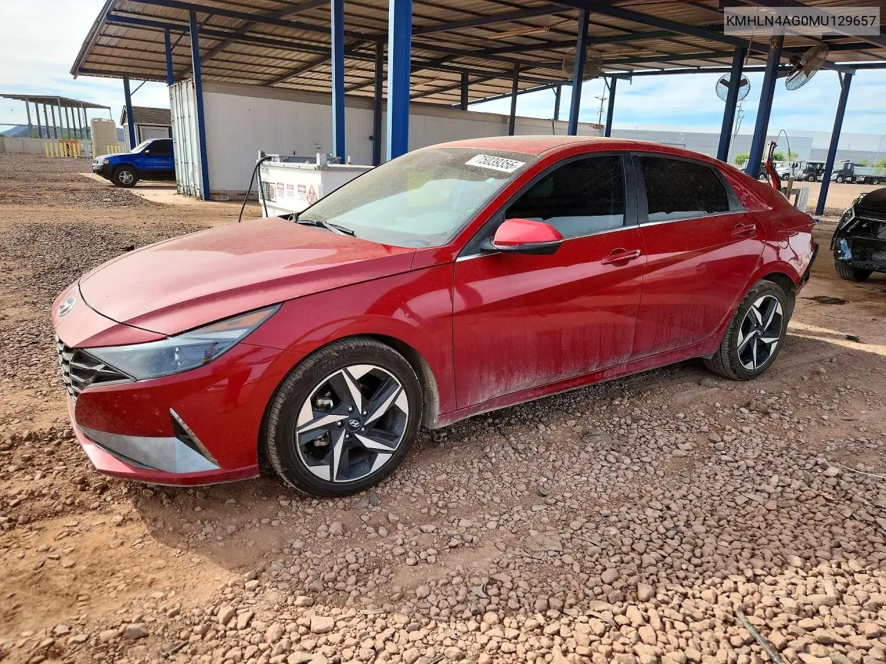 HYUNDAI ELANTRA 2021, VIN KMHLN4AG0MU129657