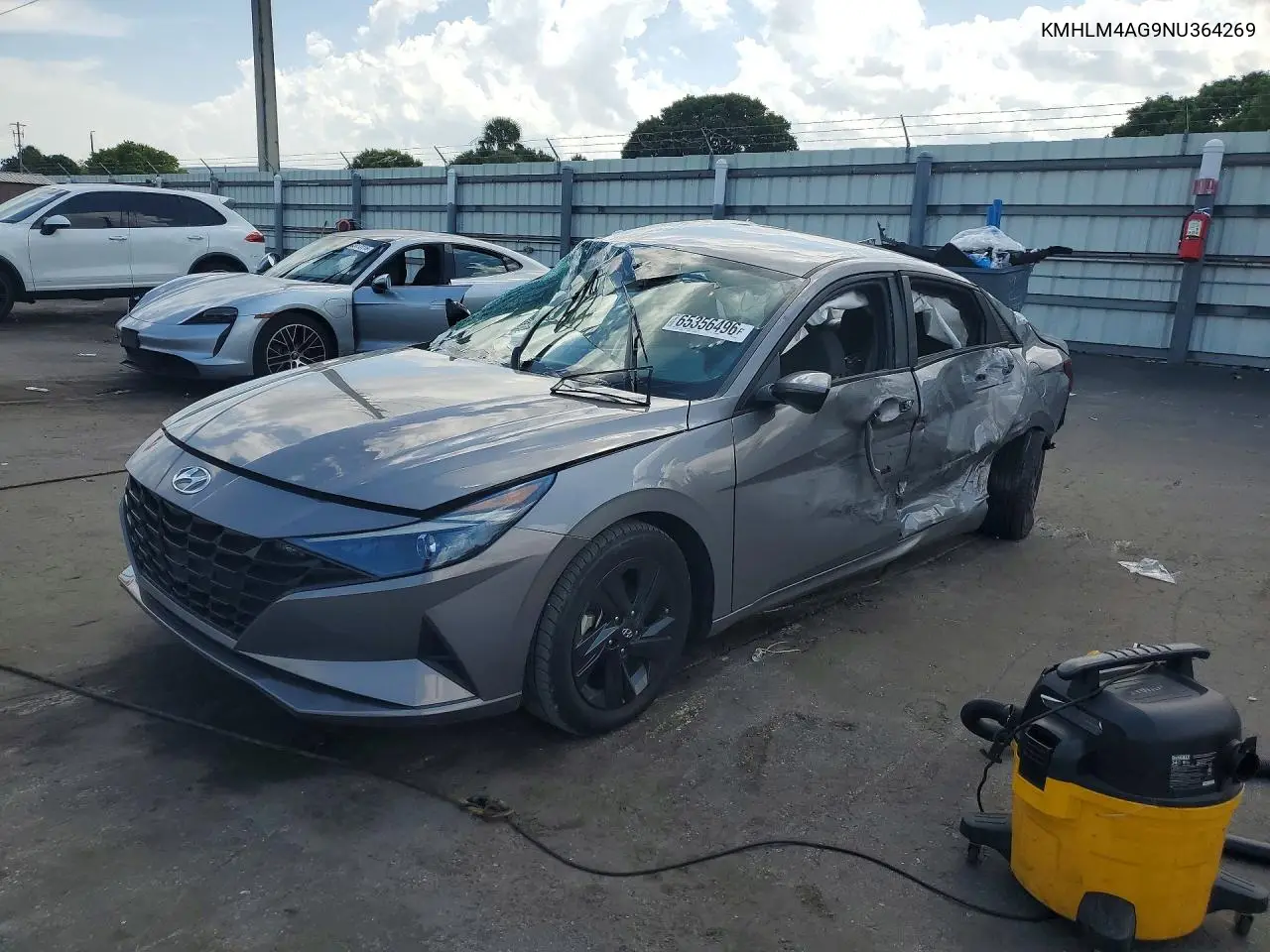 HYUNDAI ELANTRA 2022, VIN KMHLM4AG9NU364269