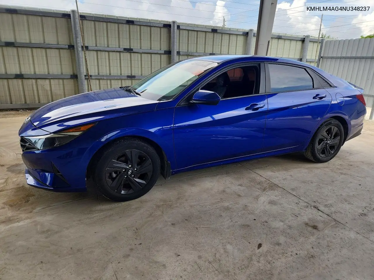 HYUNDAI ELANTRA 2022, VIN KMHLM4AG4NU348237
