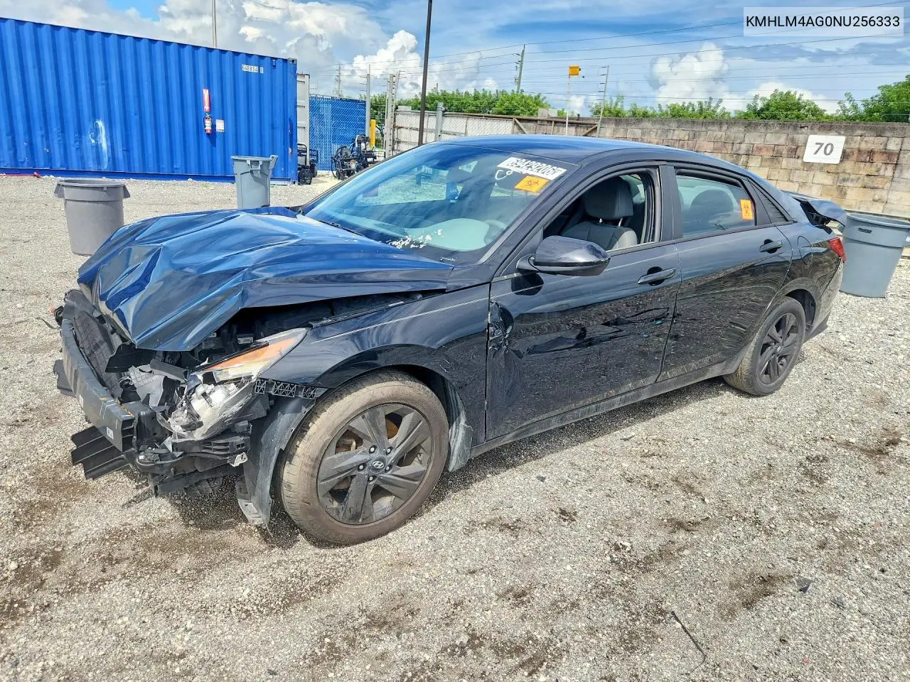 HYUNDAI ELANTRA 2022, VIN KMHLM4AG0NU256333