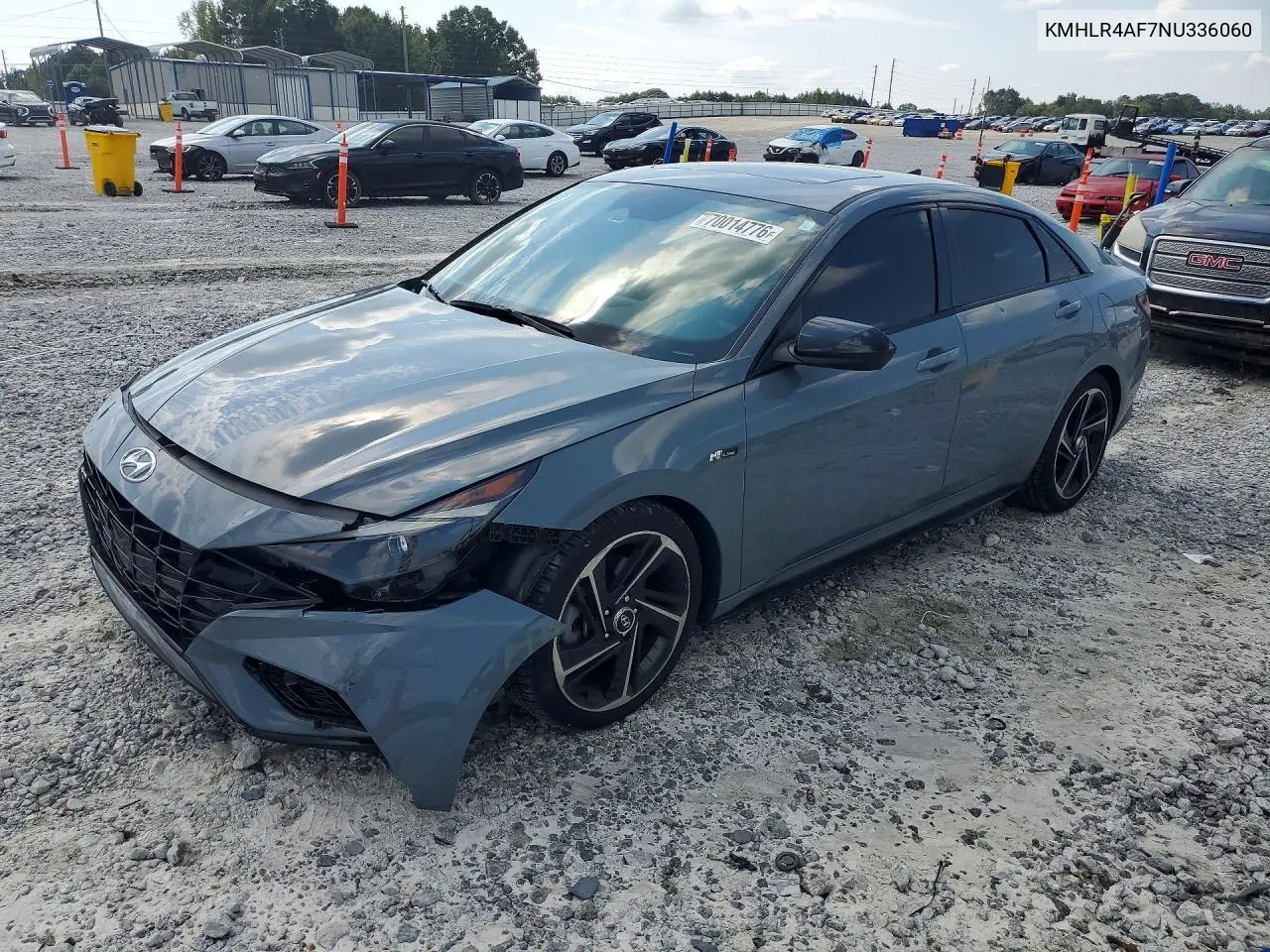 HYUNDAI ELANTRA 2022, VIN KMHLR4AF7NU336060