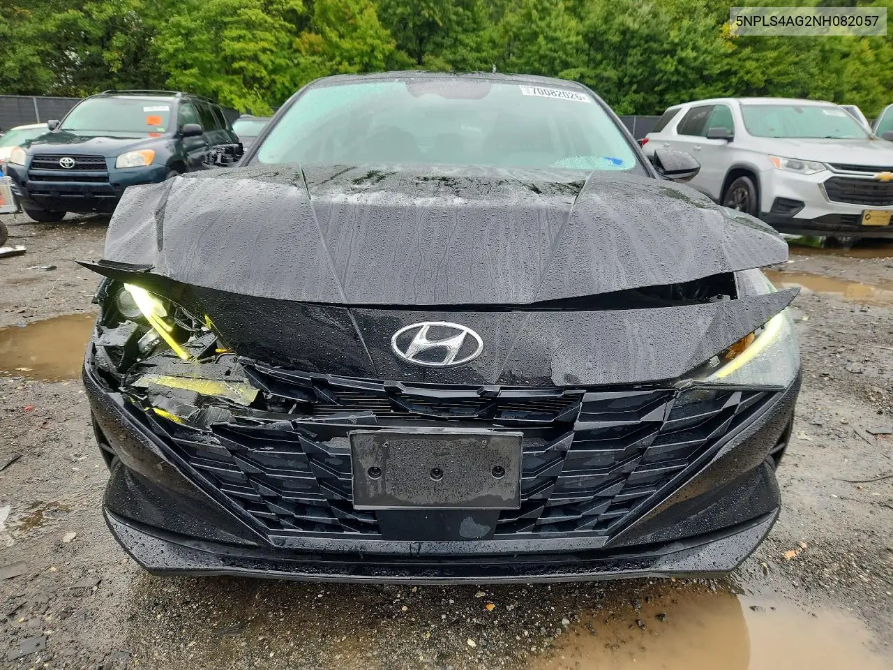 2022 HYUNDAI ELANTRA VIN 5NPLS4AG2NH082057 — фото 2