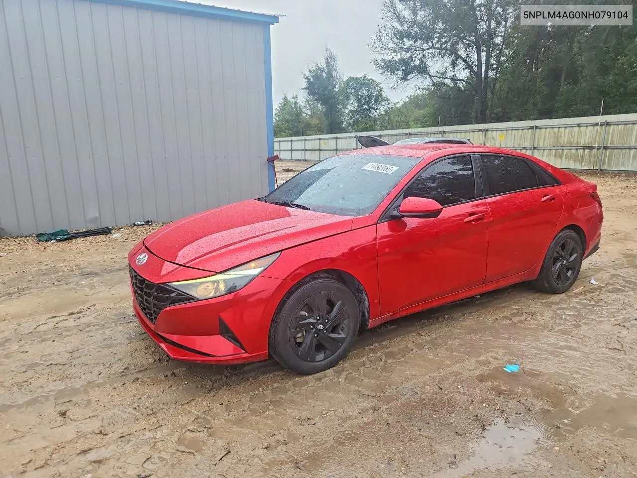 HYUNDAI ELANTRA 2022, VIN 5NPLM4AG0NH079104
