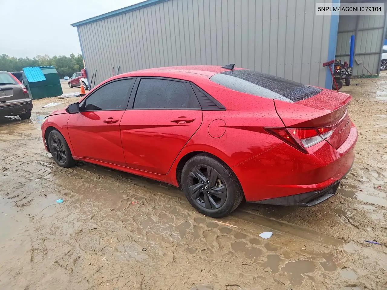 2022 HYUNDAI ELANTRA VIN 5NPLM4AG0NH079104 — фото 2