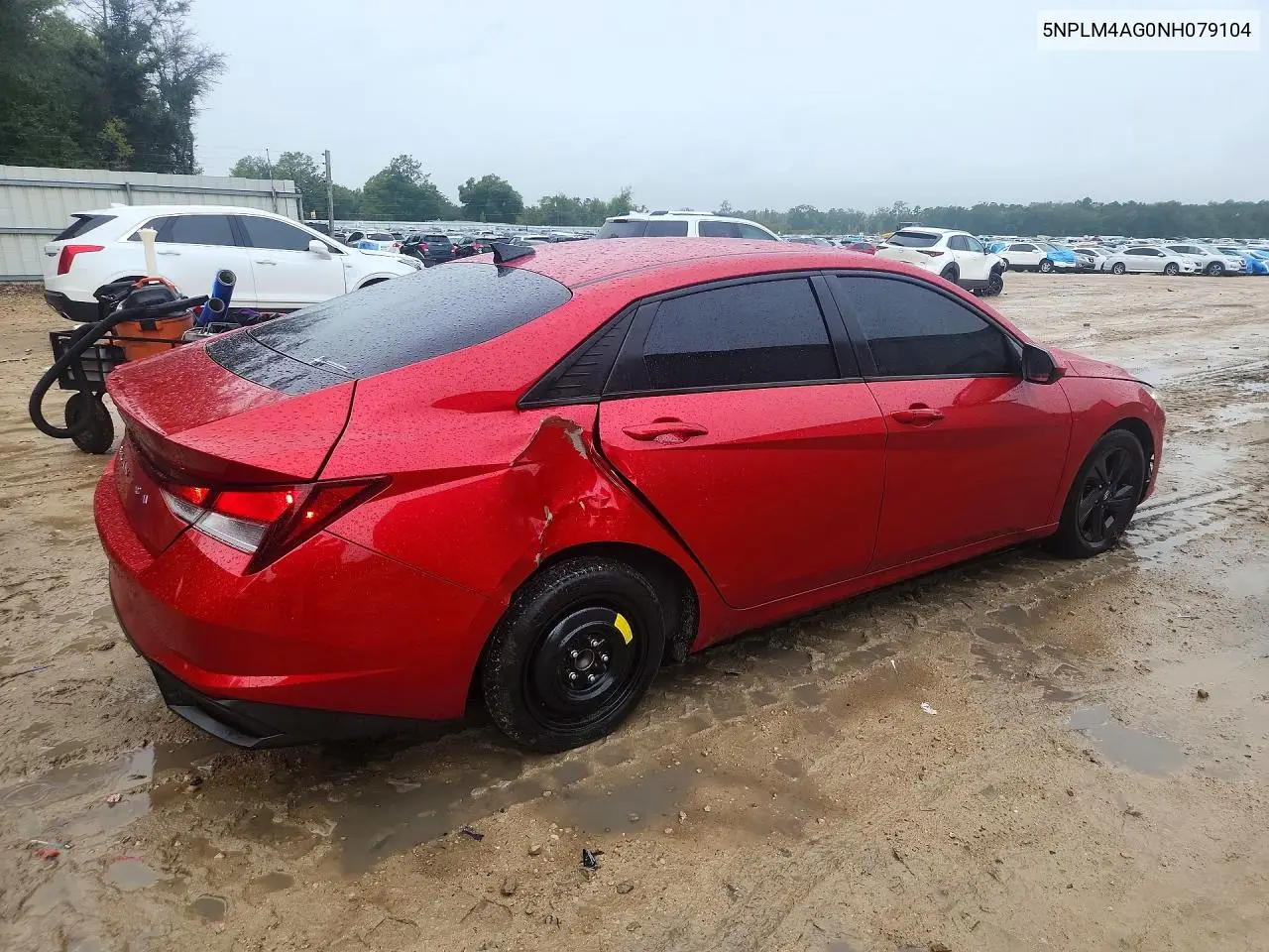 2022 HYUNDAI ELANTRA VIN 5NPLM4AG0NH079104 — фото 3