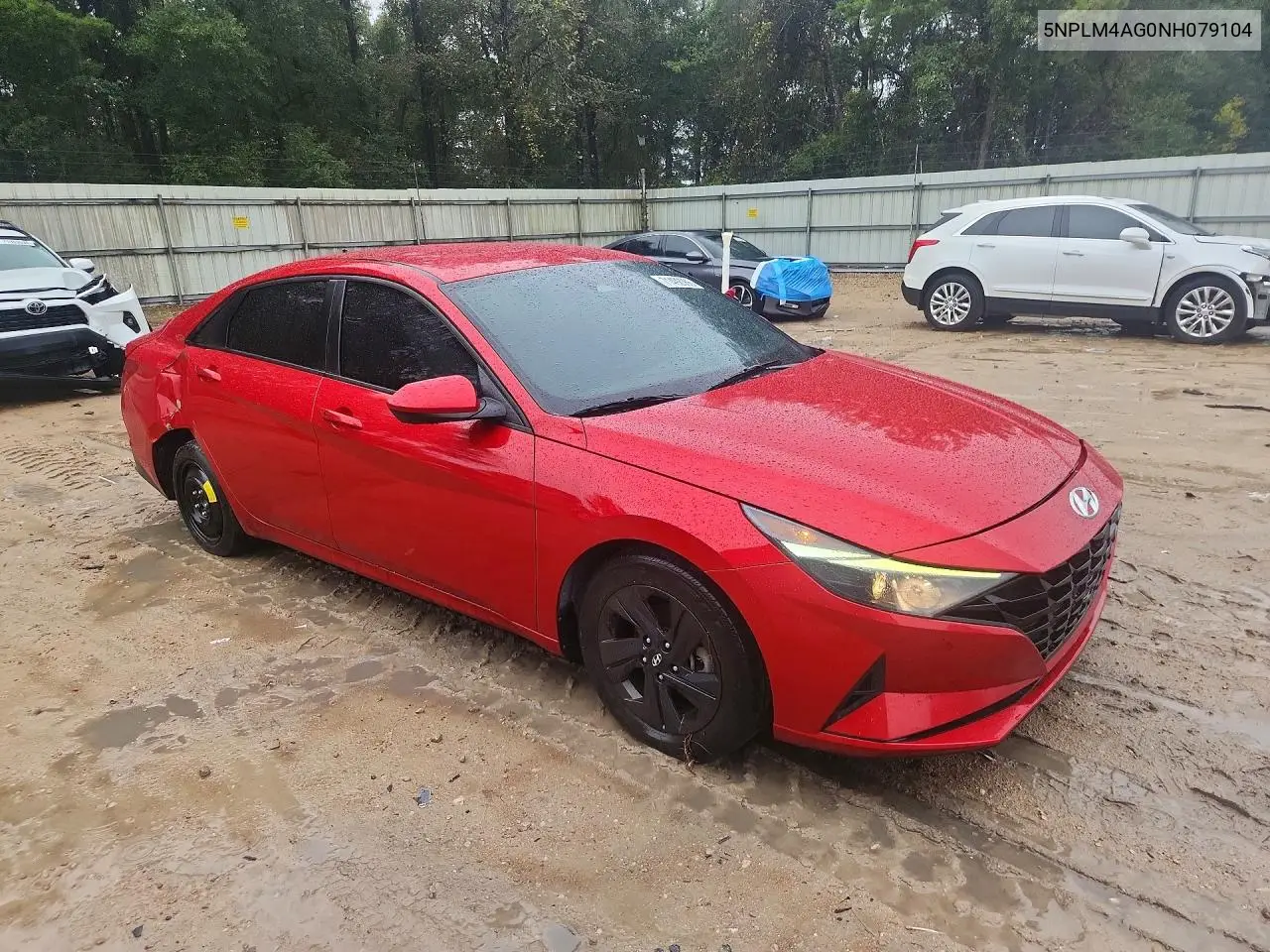 2022 HYUNDAI ELANTRA VIN 5NPLM4AG0NH079104 — фото 4
