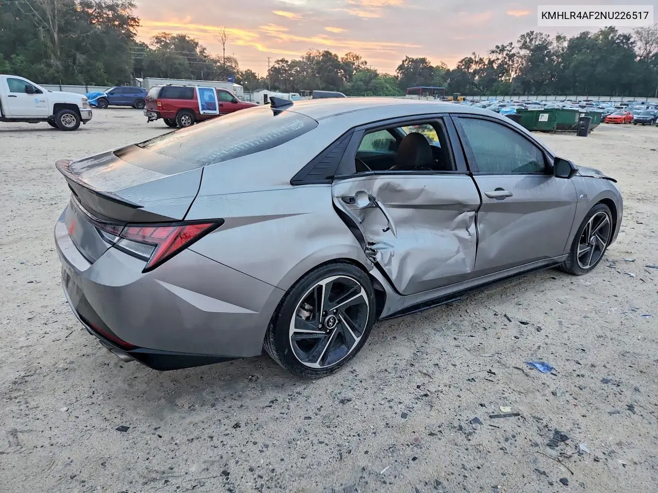 2022 HYUNDAI ELANTRA VIN KMHLR4AF2NU226517 — фото 3