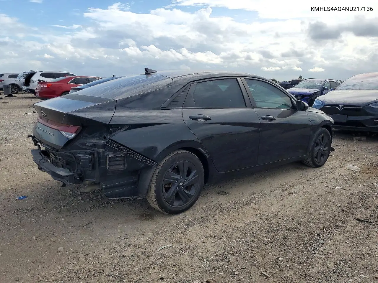2022 HYUNDAI ELANTRA VIN KMHLS4AG4NU217136 — фото 3
