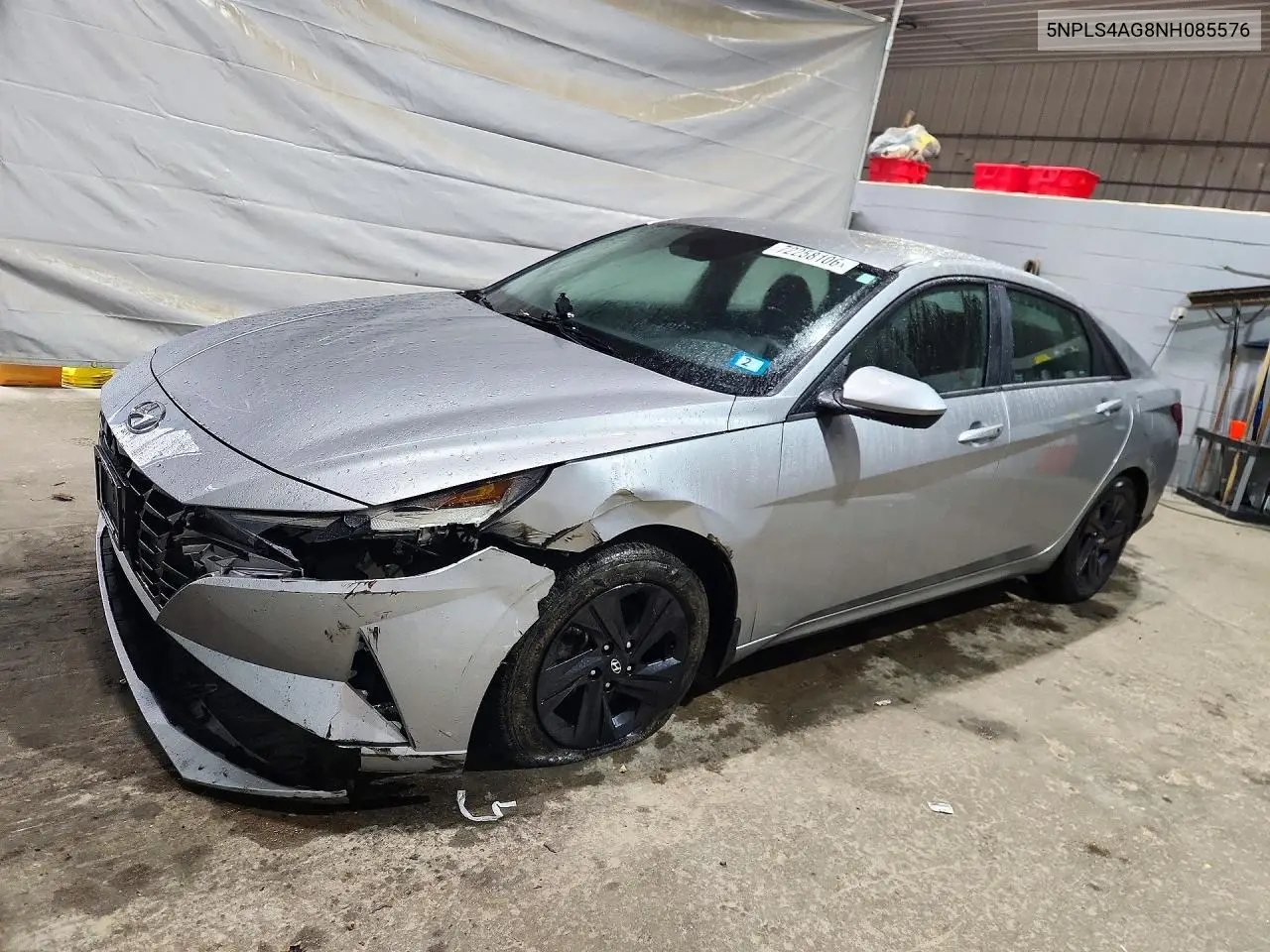 HYUNDAI ELANTRA 2022, VIN 5NPLS4AG8NH085576