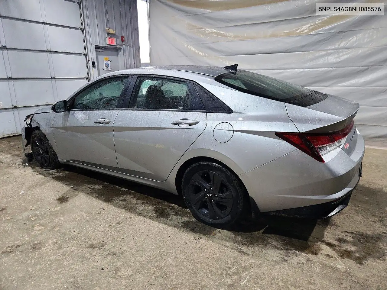 2022 HYUNDAI ELANTRA VIN 5NPLS4AG8NH085576 — фото 2