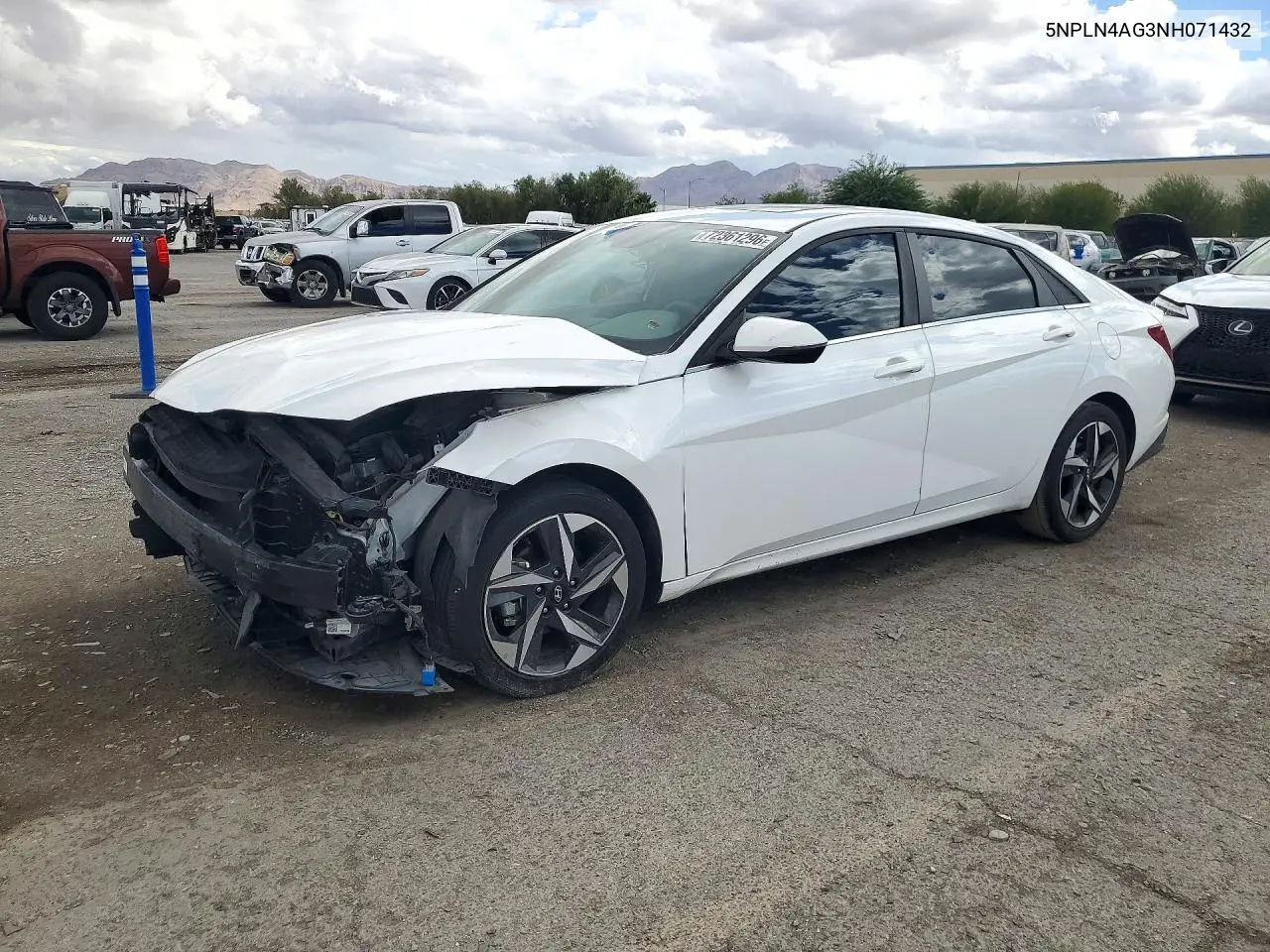 HYUNDAI ELANTRA 2022, VIN 5NPLN4AG3NH071432