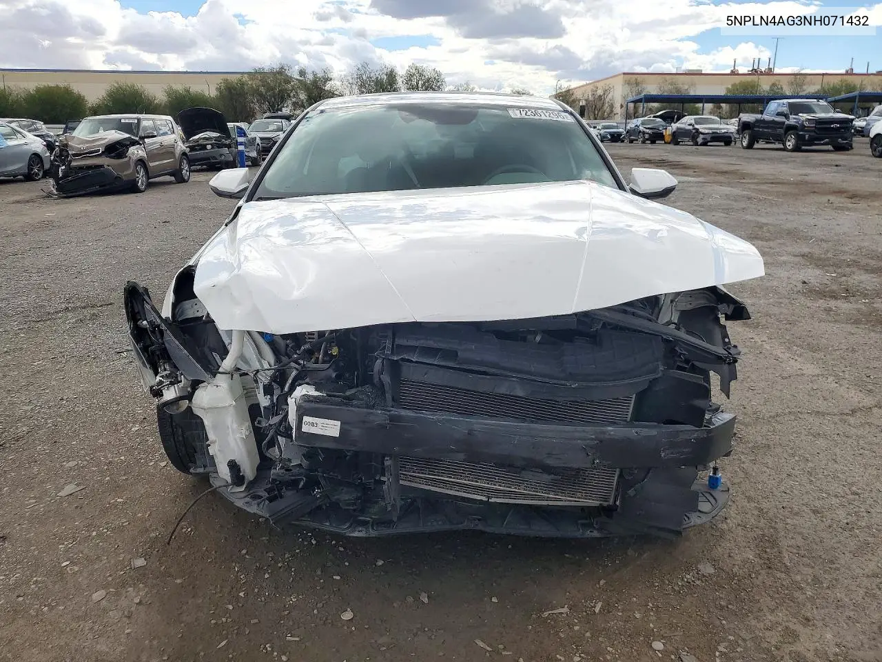 2022 HYUNDAI ELANTRA VIN 5NPLN4AG3NH071432 — фото 5