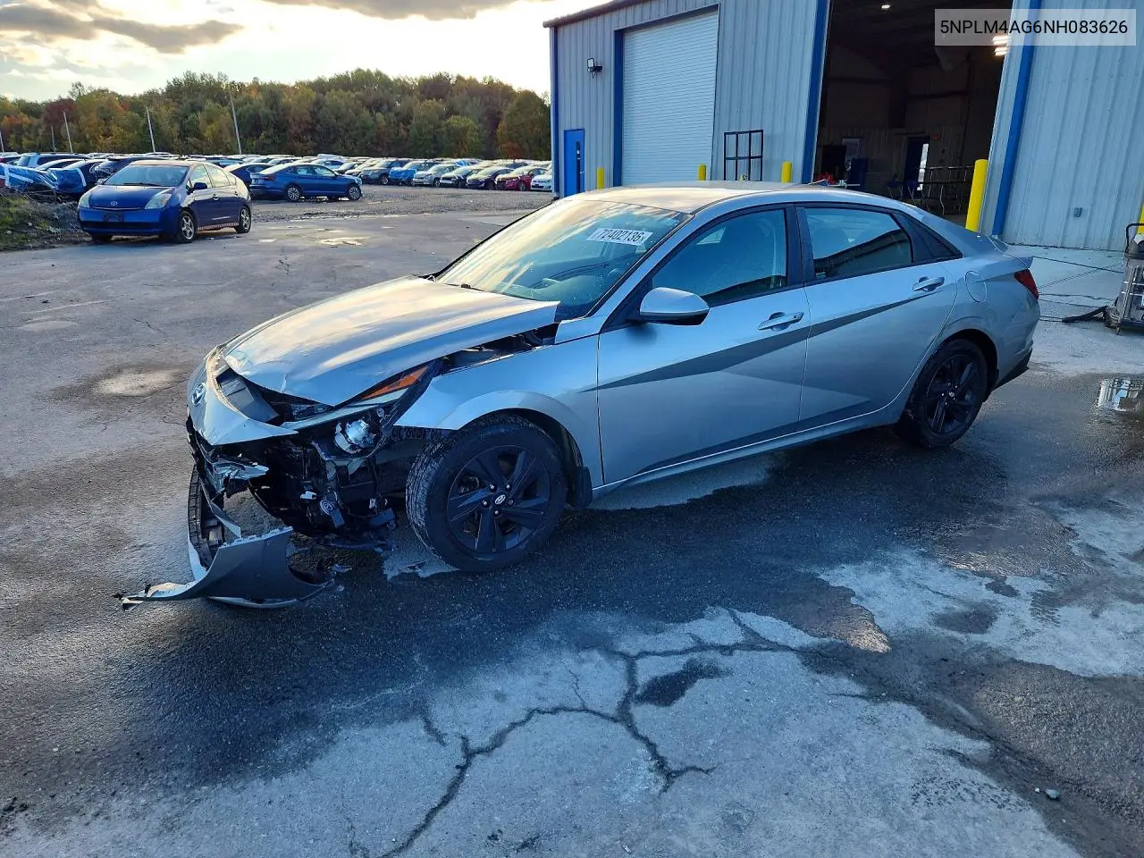 HYUNDAI ELANTRA 2022, VIN 5NPLM4AG6NH083626