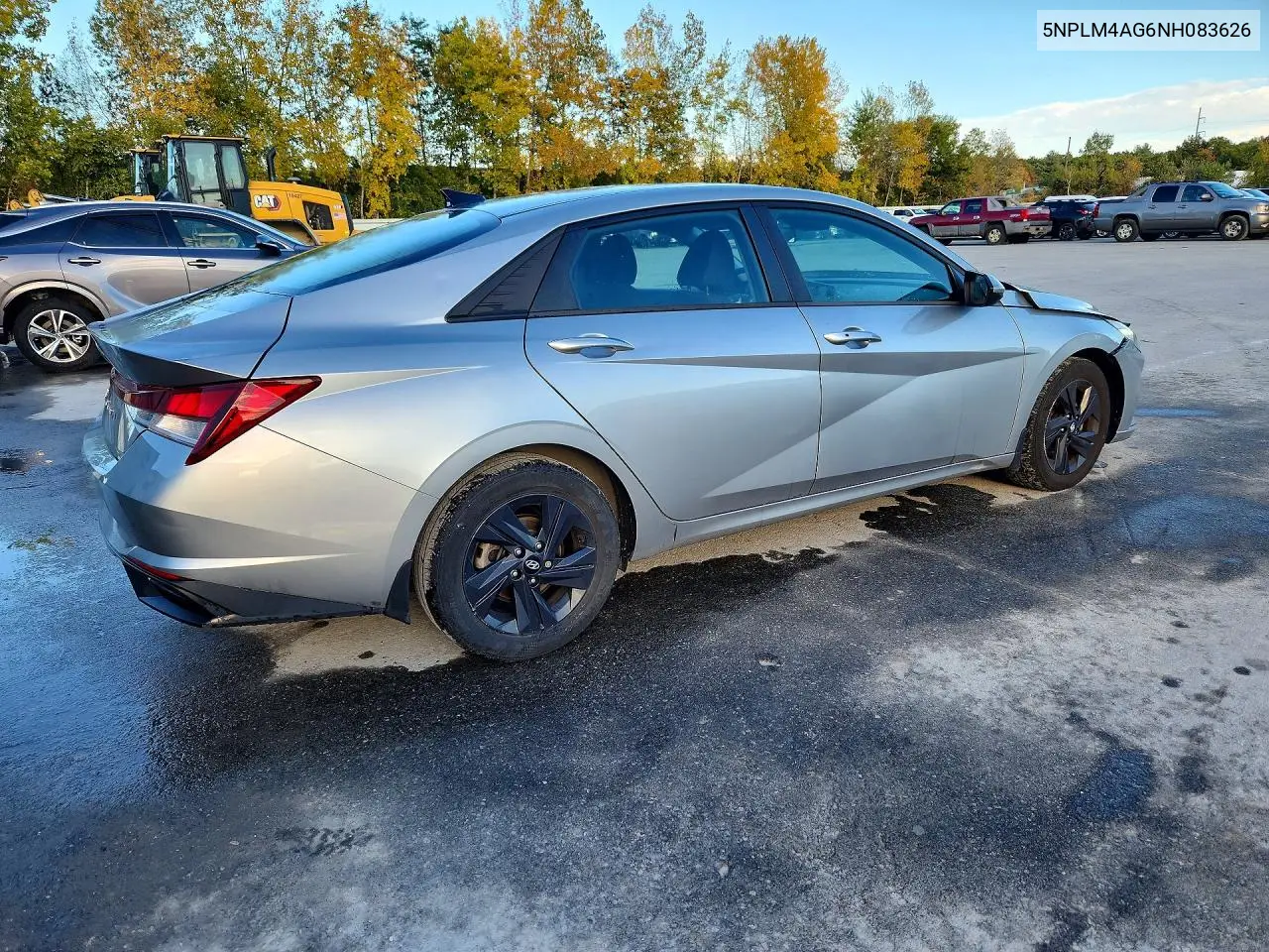 2022 HYUNDAI ELANTRA VIN 5NPLM4AG6NH083626 — фото 3