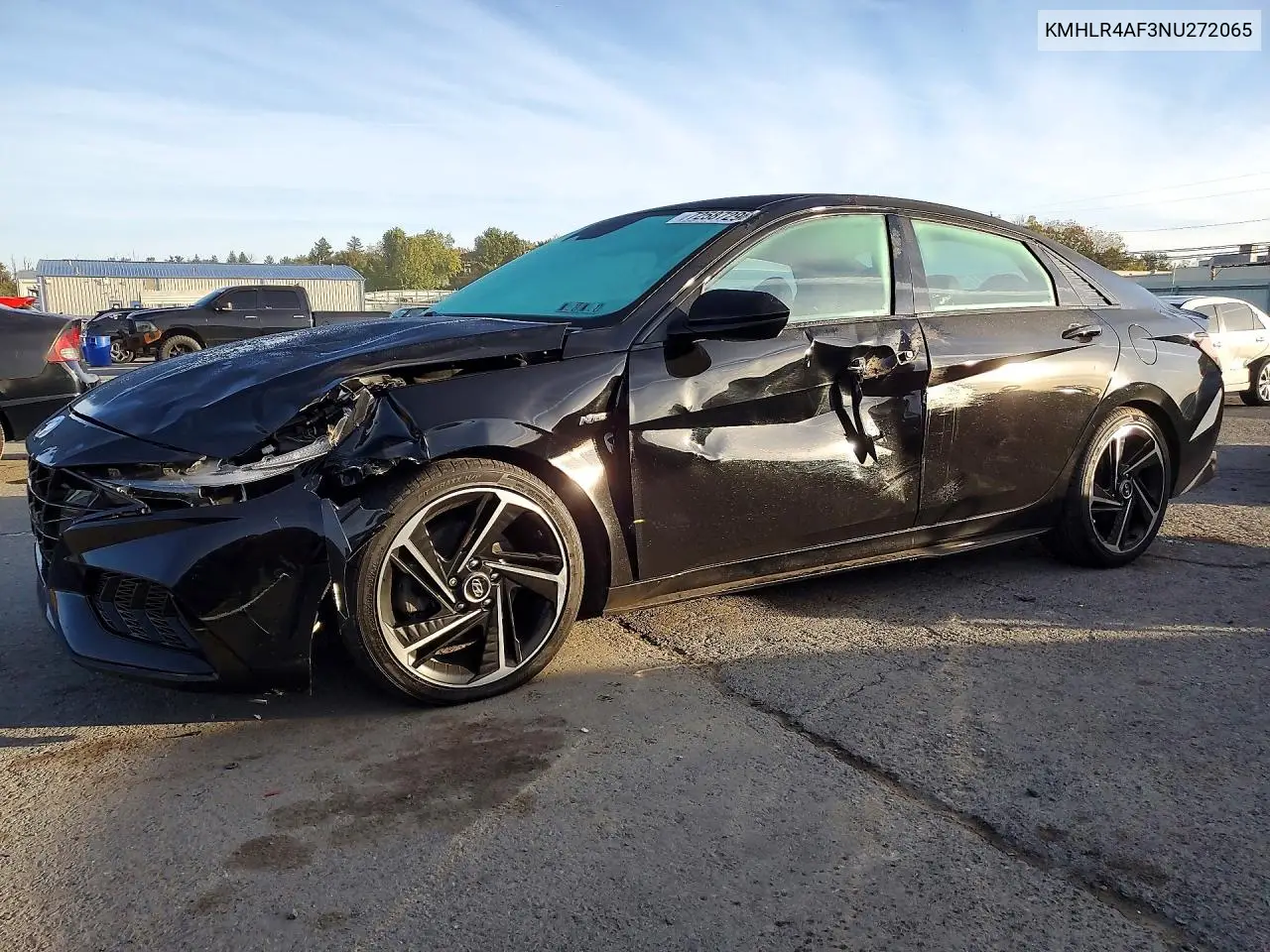 HYUNDAI ELANTRA 2022, VIN KMHLR4AF3NU272065