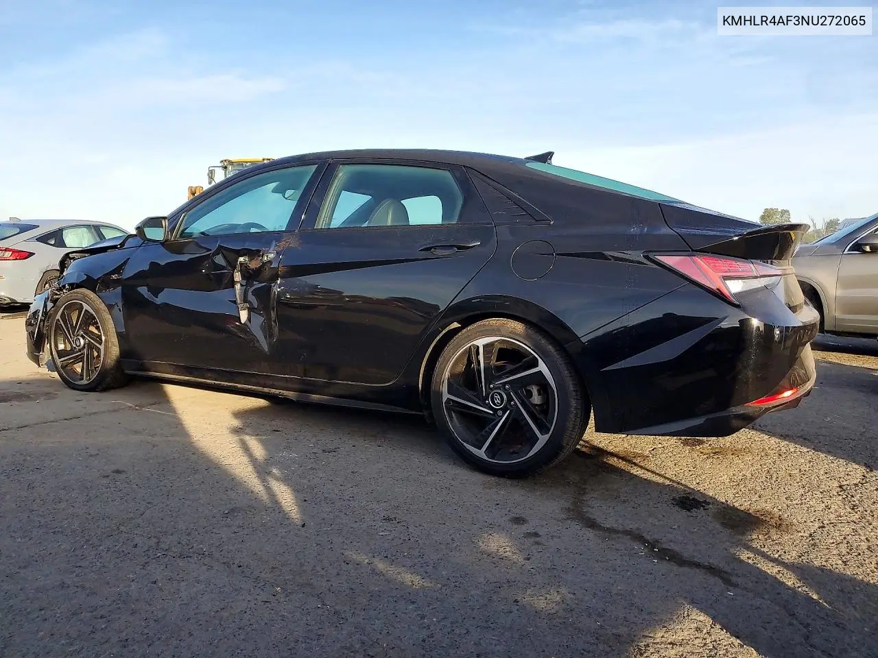 2022 HYUNDAI ELANTRA VIN KMHLR4AF3NU272065 — фото 2