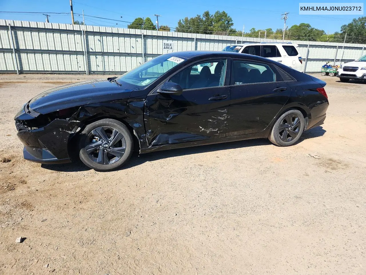 HYUNDAI ELANTRA 2022, VIN KMHLM4AJ0NU023712