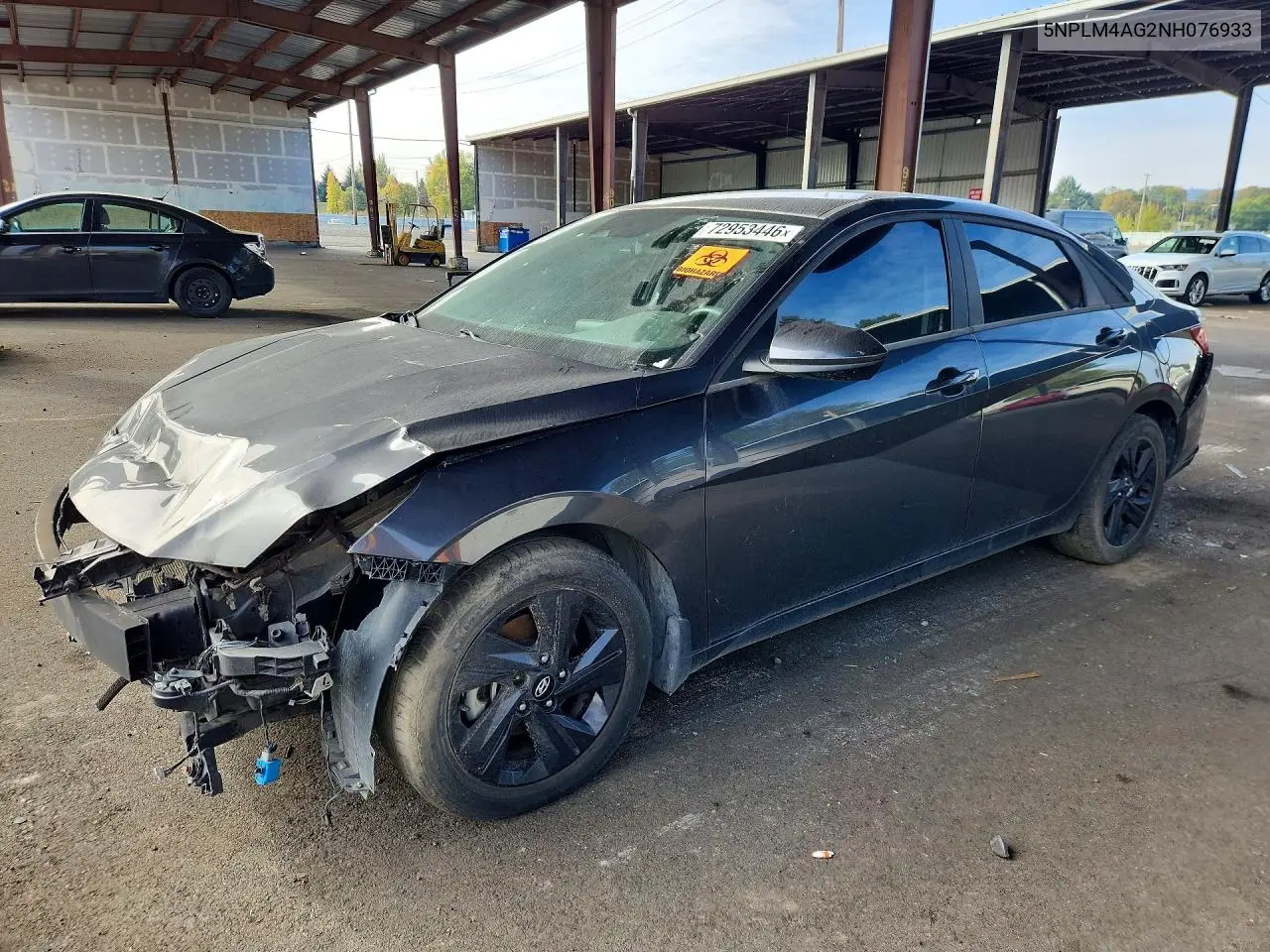 HYUNDAI ELANTRA 2022, VIN 5NPLM4AG2NH076933