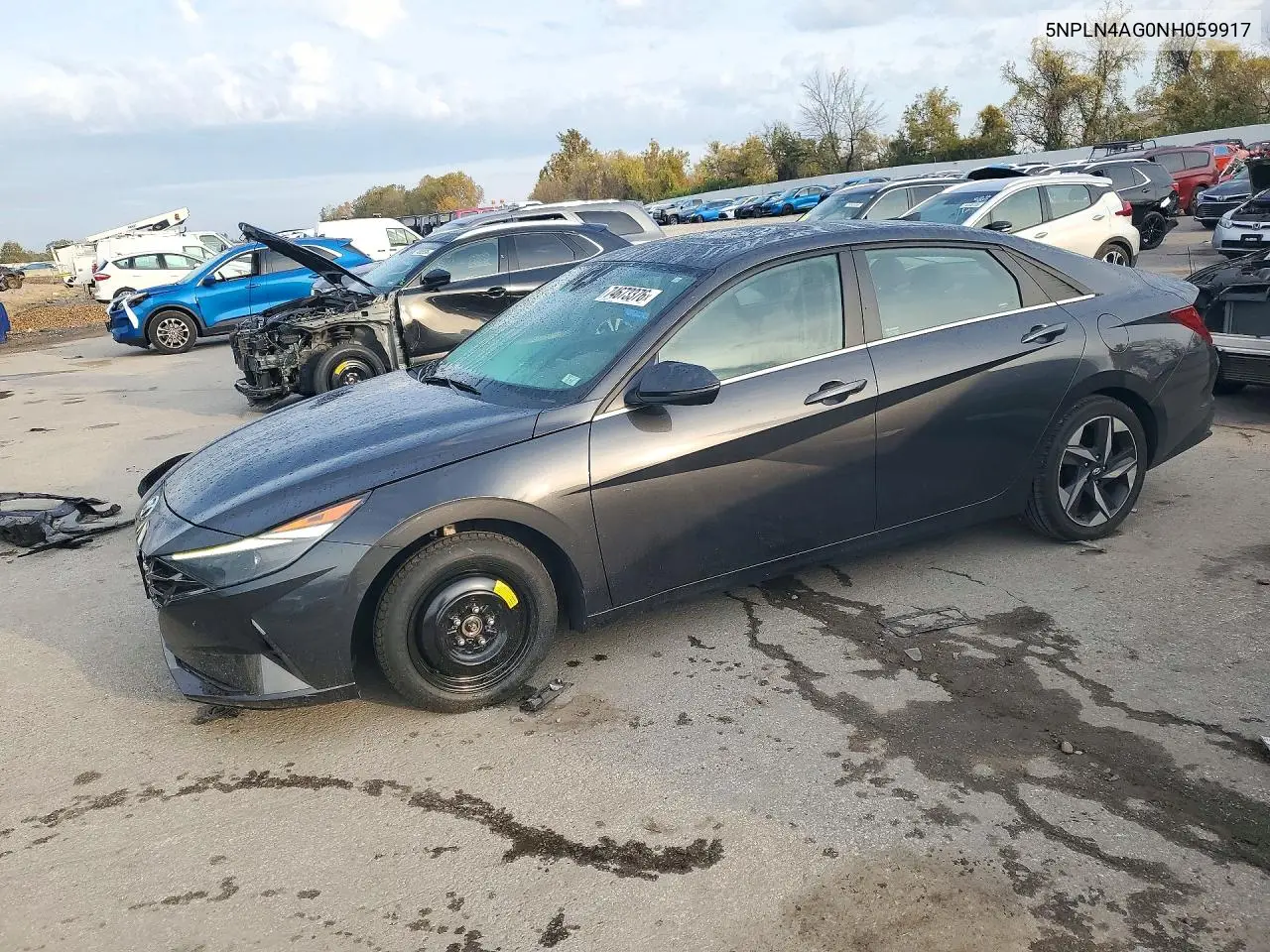 HYUNDAI ELANTRA 2022, VIN 5NPLN4AG0NH059917