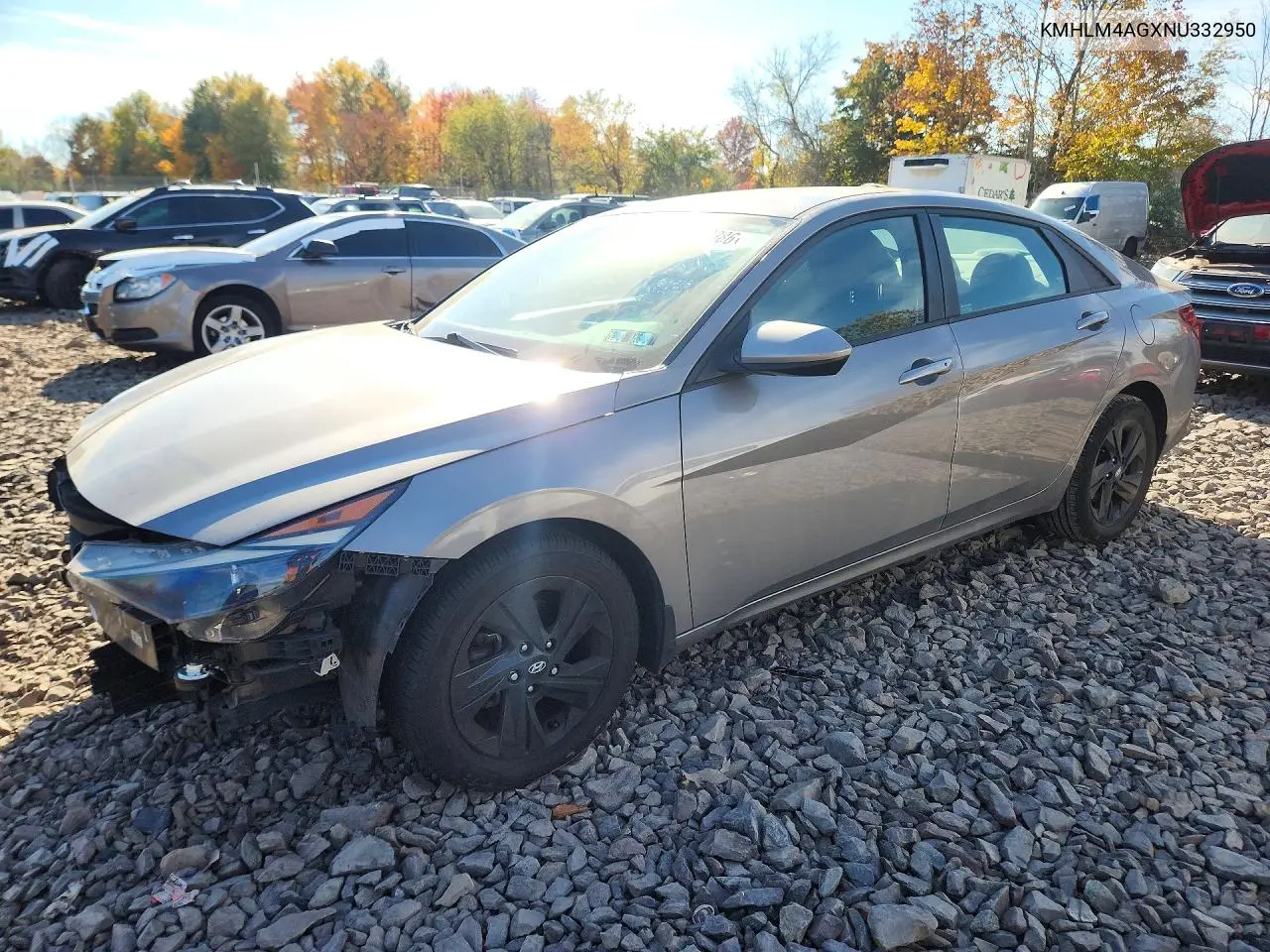 HYUNDAI ELANTRA 2022, VIN KMHLM4AGXNU332950
