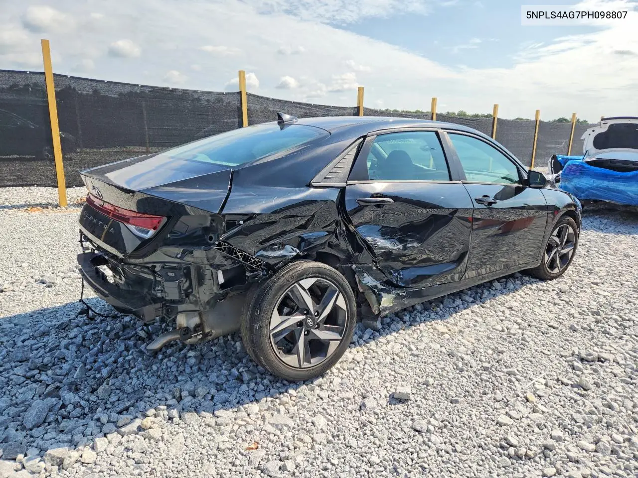 2023 HYUNDAI ELANTRA VIN 5NPLS4AG7PH098807 — фото 3
