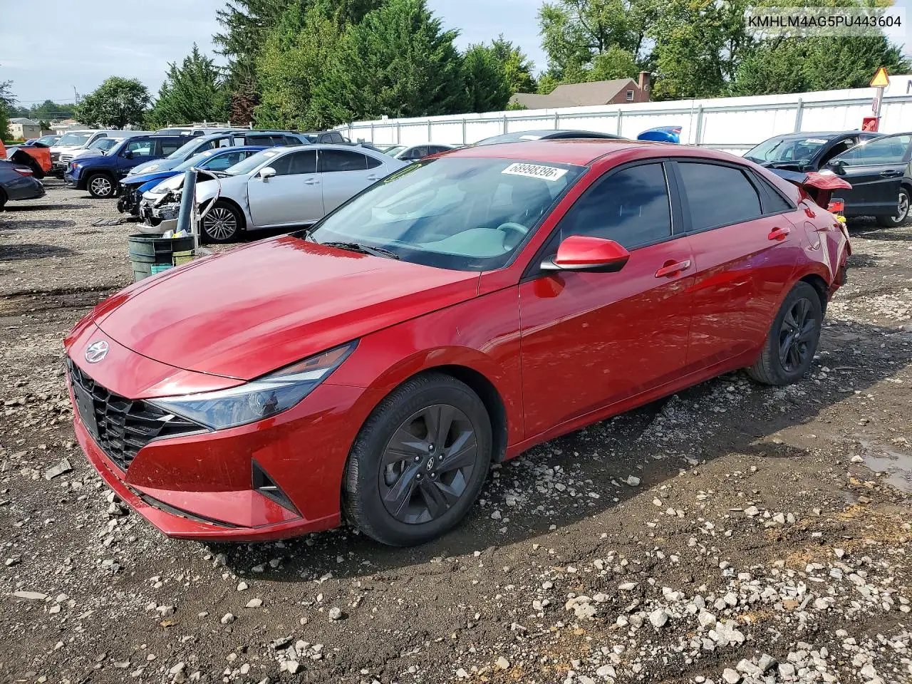 HYUNDAI ELANTRA 2023, VIN KMHLM4AG5PU443604