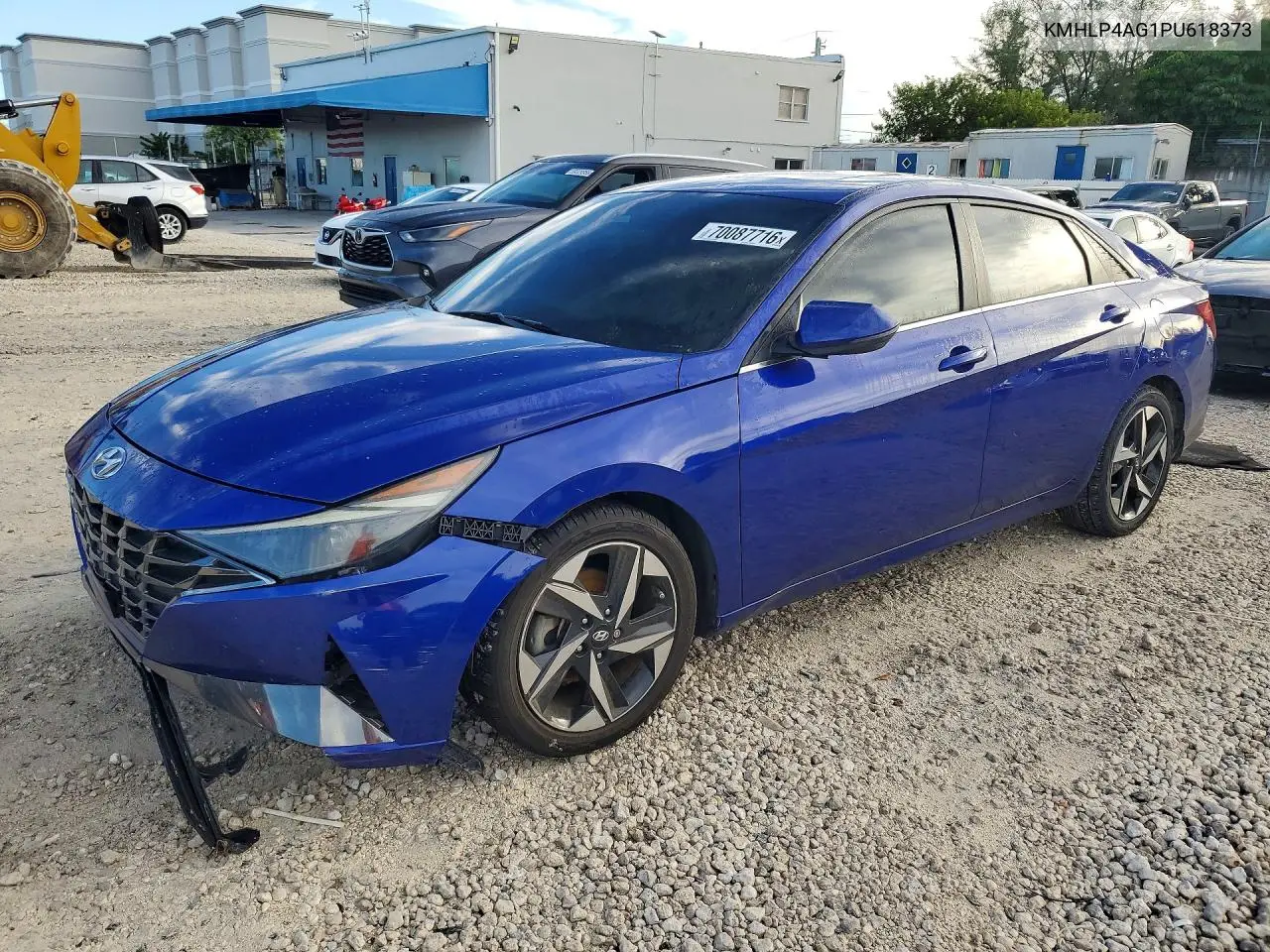 HYUNDAI ELANTRA 2023, VIN KMHLP4AG1PU618373