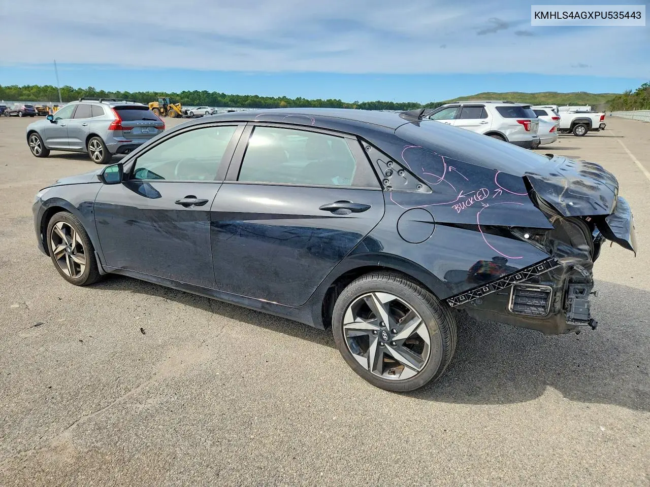 2023 HYUNDAI ELANTRA VIN KMHLS4AGXPU535443 — фото 2