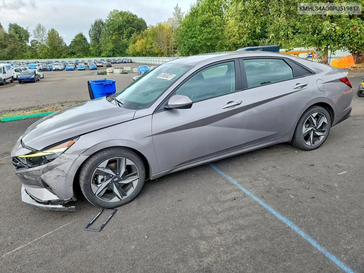 HYUNDAI ELANTRA 2023, VIN KMHLS4AG0PU519817