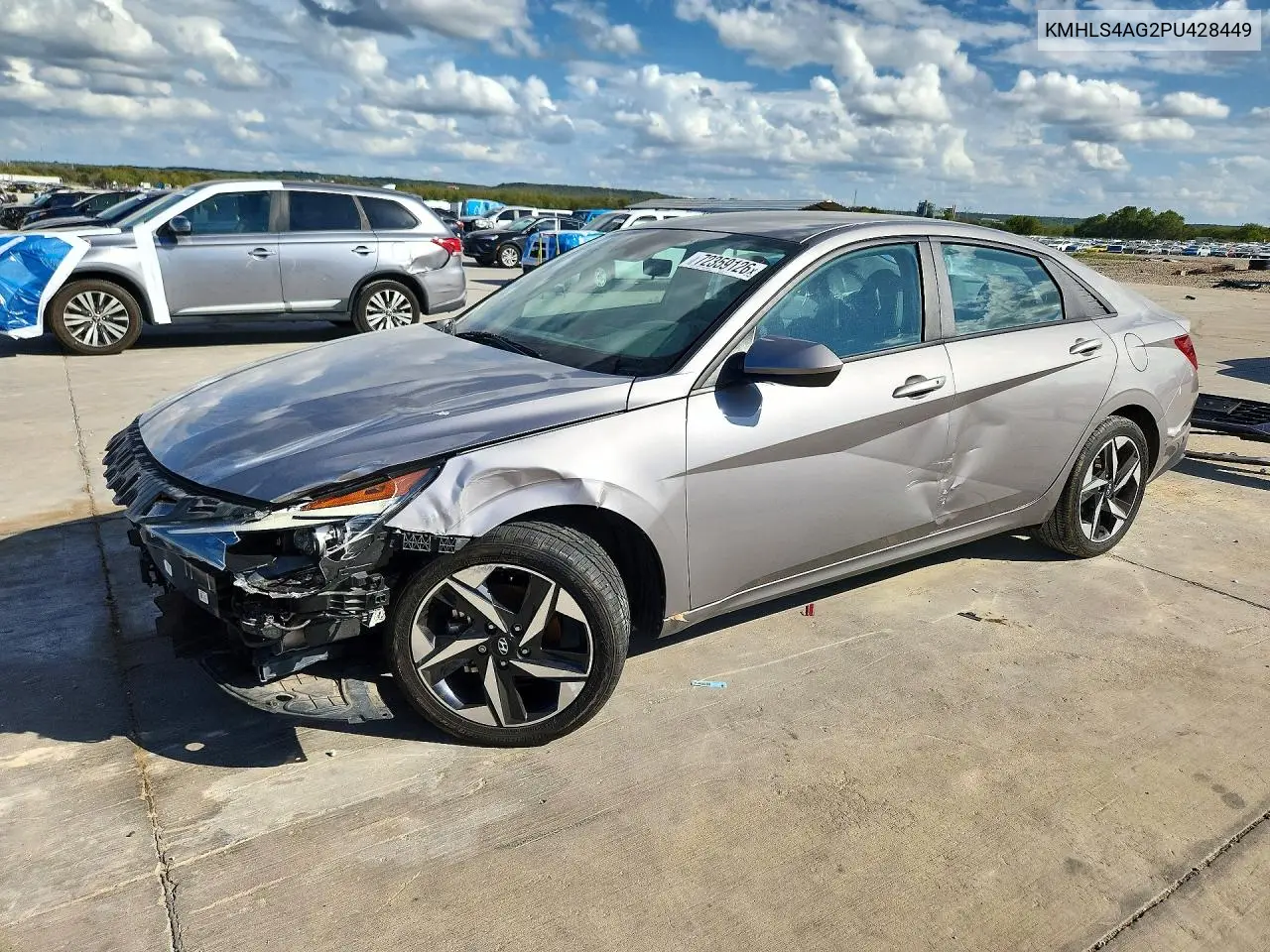 HYUNDAI ELANTRA 2023, VIN KMHLS4AG2PU428449