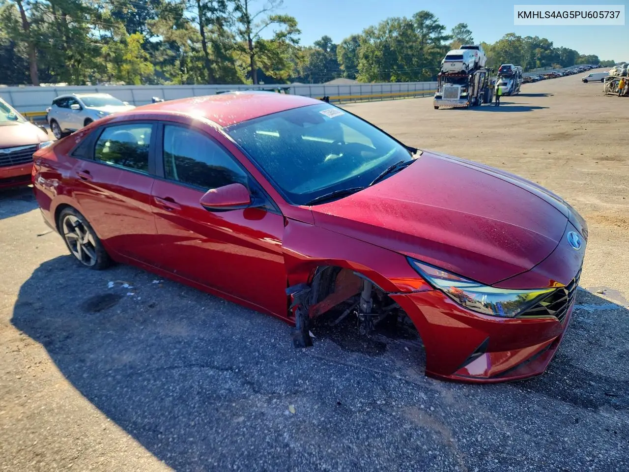 2023 HYUNDAI ELANTRA VIN KMHLS4AG5PU605737 — фото 4