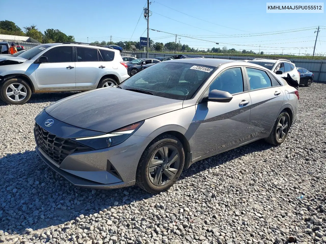 HYUNDAI ELANTRA 2023, VIN KMHLM4AJ5PU055512