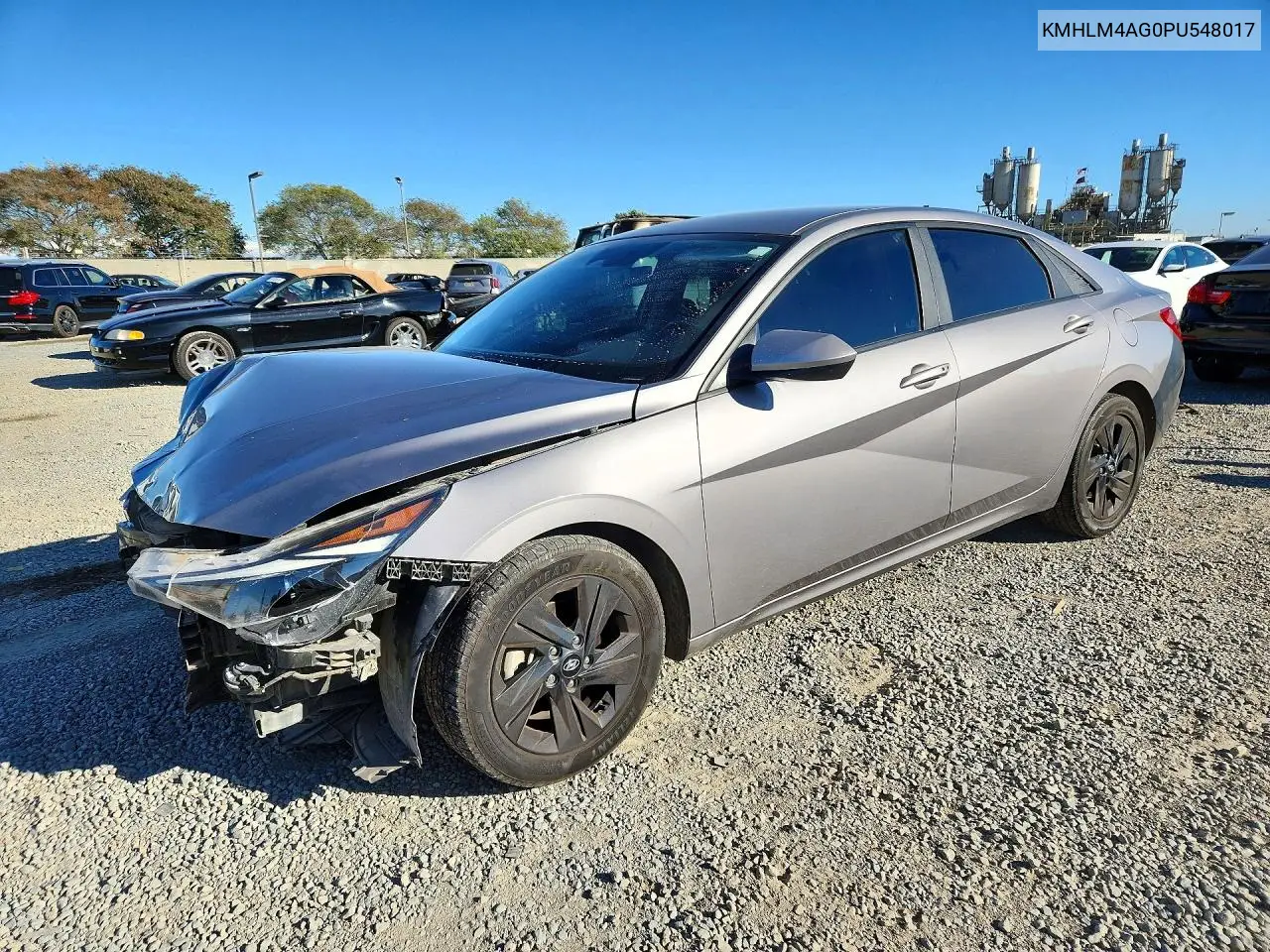 HYUNDAI ELANTRA 2023, VIN KMHLM4AG0PU548017