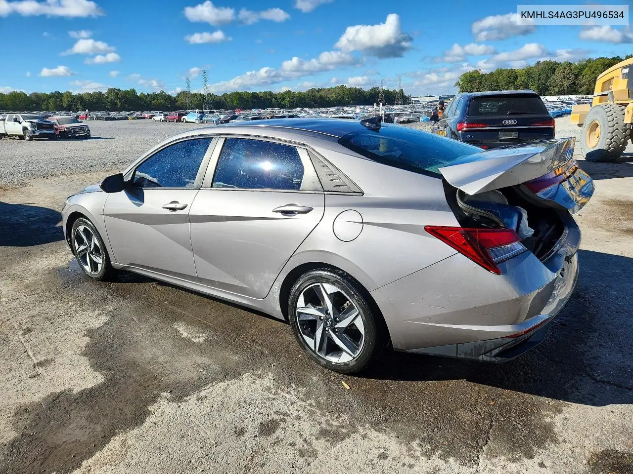 2023 HYUNDAI ELANTRA VIN KMHLS4AG3PU496534 — фото 2