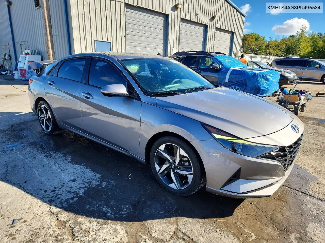 2023 HYUNDAI ELANTRA VIN KMHLS4AG3PU496534 — фото 4
