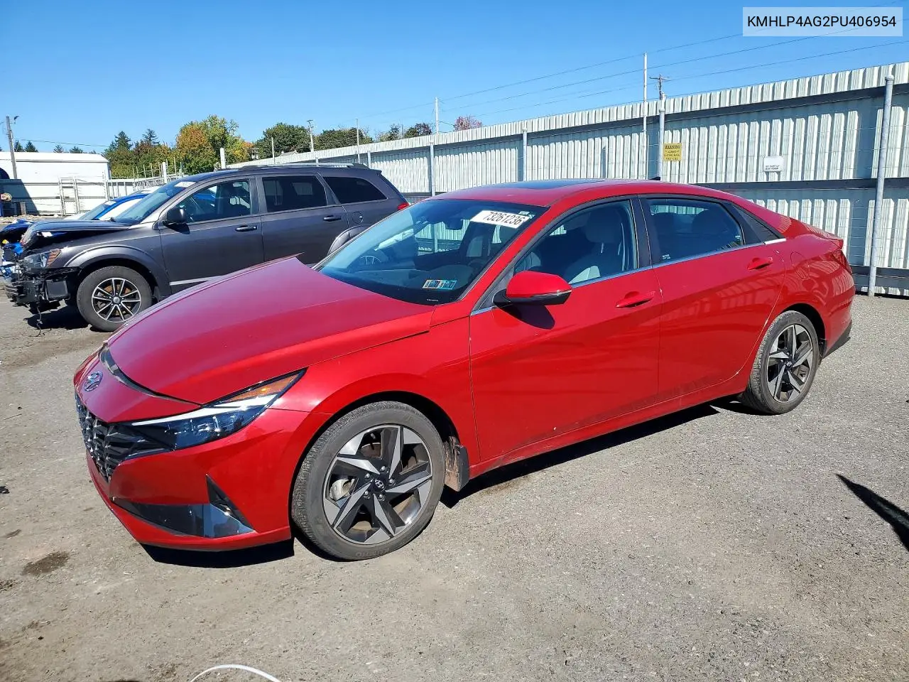 HYUNDAI ELANTRA 2023, VIN KMHLP4AG2PU406954