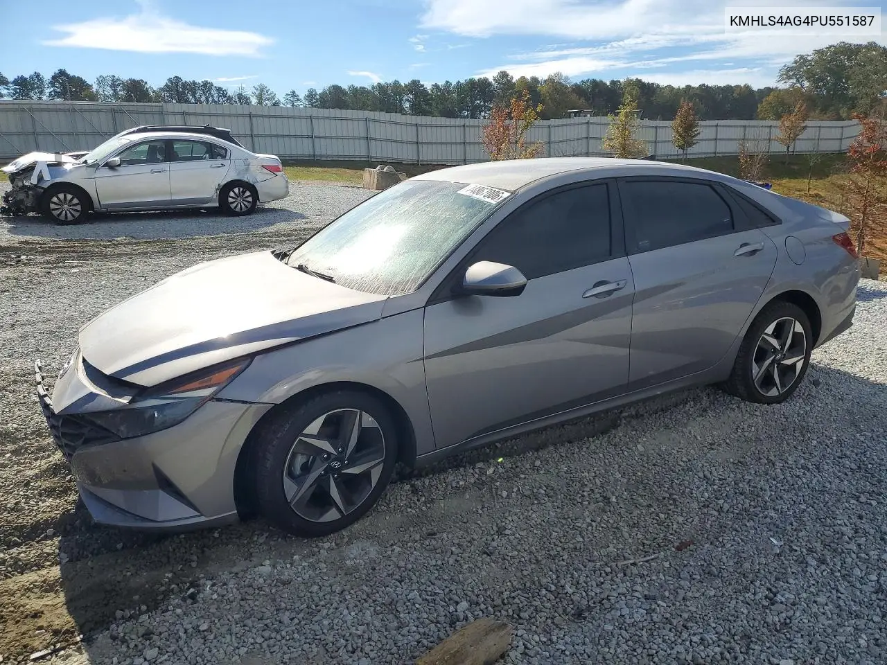 HYUNDAI ELANTRA 2023, VIN KMHLS4AG4PU551587
