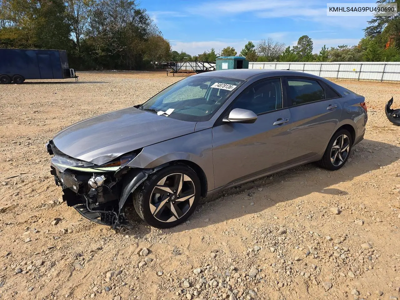 HYUNDAI ELANTRA 2023, VIN KMHLS4AG9PU490690