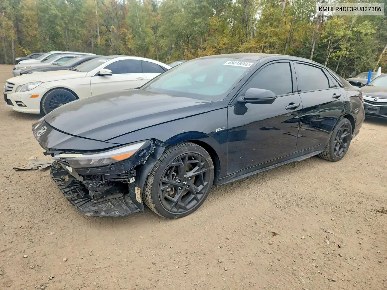 HYUNDAI ELANTRA 2024, VIN KMHLR4DF3RU827386
