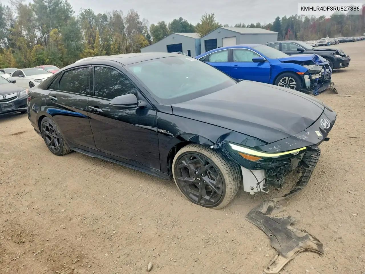 2024 HYUNDAI ELANTRA VIN KMHLR4DF3RU827386 — фото 4